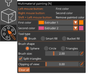 Pintado multimaterial