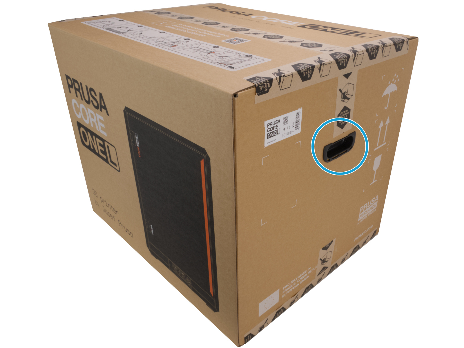 Abriendo la caja principal